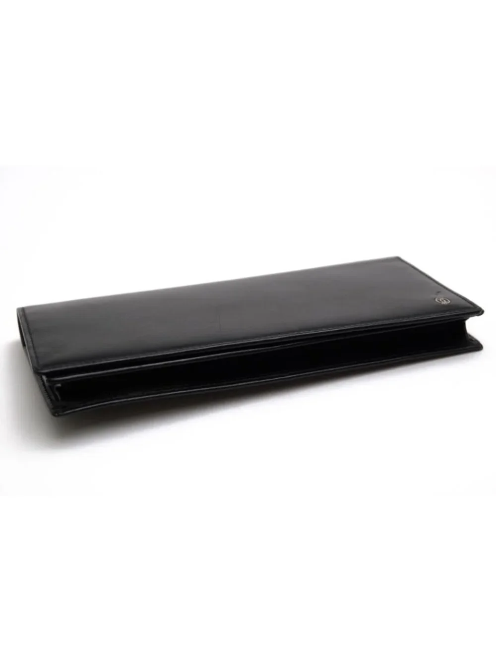 Cartier Wallet Leather Black Pasha Coin Purse Bifold
